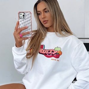 Feelin Peachy Sweater - NWT - White Fox